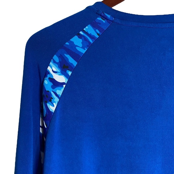 Silver Bait Blue Water Performance Long Sleeve Crew Neck Shirt Large L - Picture 10 of 16